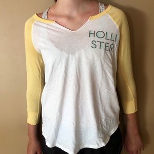 Hollister 3/4 Sleeve Graphic Tee size XS